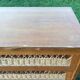 Vintage oak-plated chest of drawers and rattan with compass base as it is.