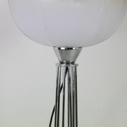 Lamp "space age". glass reflector, metal base. Circa 1970