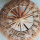 Rotin Lamp / Wicker Bedside Lamp / Mushroom-shaped Lamp / Bamboo / Vintage 1960 / Mid-Century