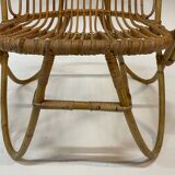 Vintage rattan chair by Dirk van Sliedregt Rohe Noordwolde 1960 from the Netherlands