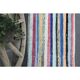 Vintage Turkish Oushak Handmade Wool Cotton Blue Area Rug 86x175