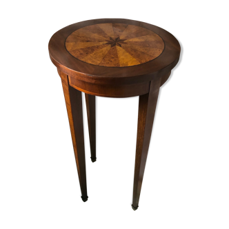 Table d'appoint marqueté style Louis XV