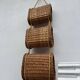 Suspended wicker rattan servant from the 1960s.