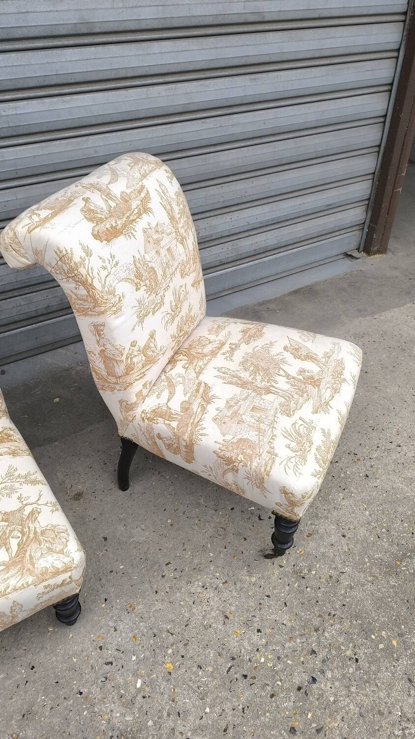 Pair of 1950s cocktail armchairs