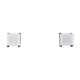 Mid-century modern sconces of black iron sheets and white lucite spain 1960s