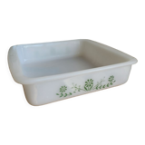 Plat carré en opaline Glasbake
