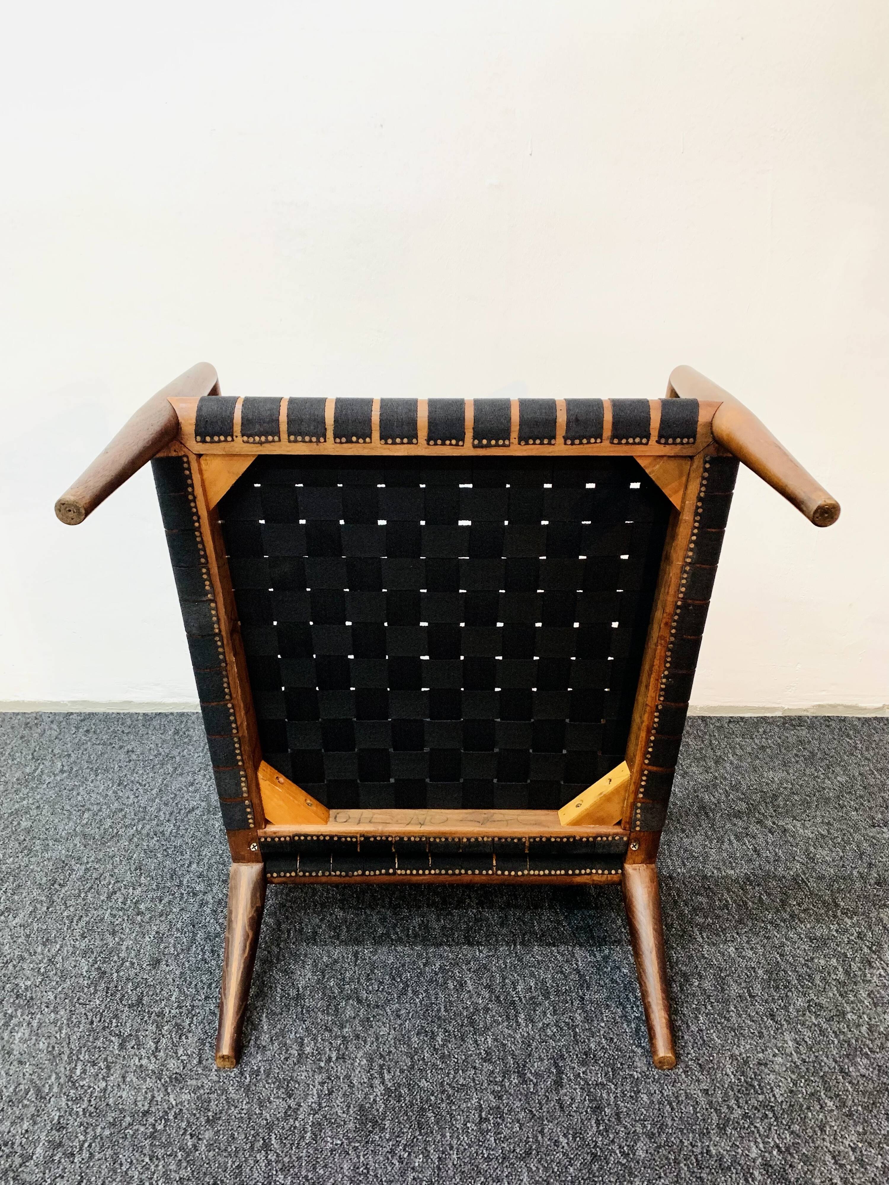Set of 2 Walnut Lounge Chairs by T.H. Robsjohn-Gibbings for Widdicomb