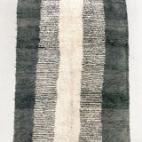 Moroccan Berber rug Boujaad ecru with gray patterns 236x170cm