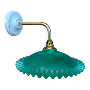 Applique coudée abat-jour - vert