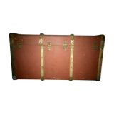 Old leather trunk