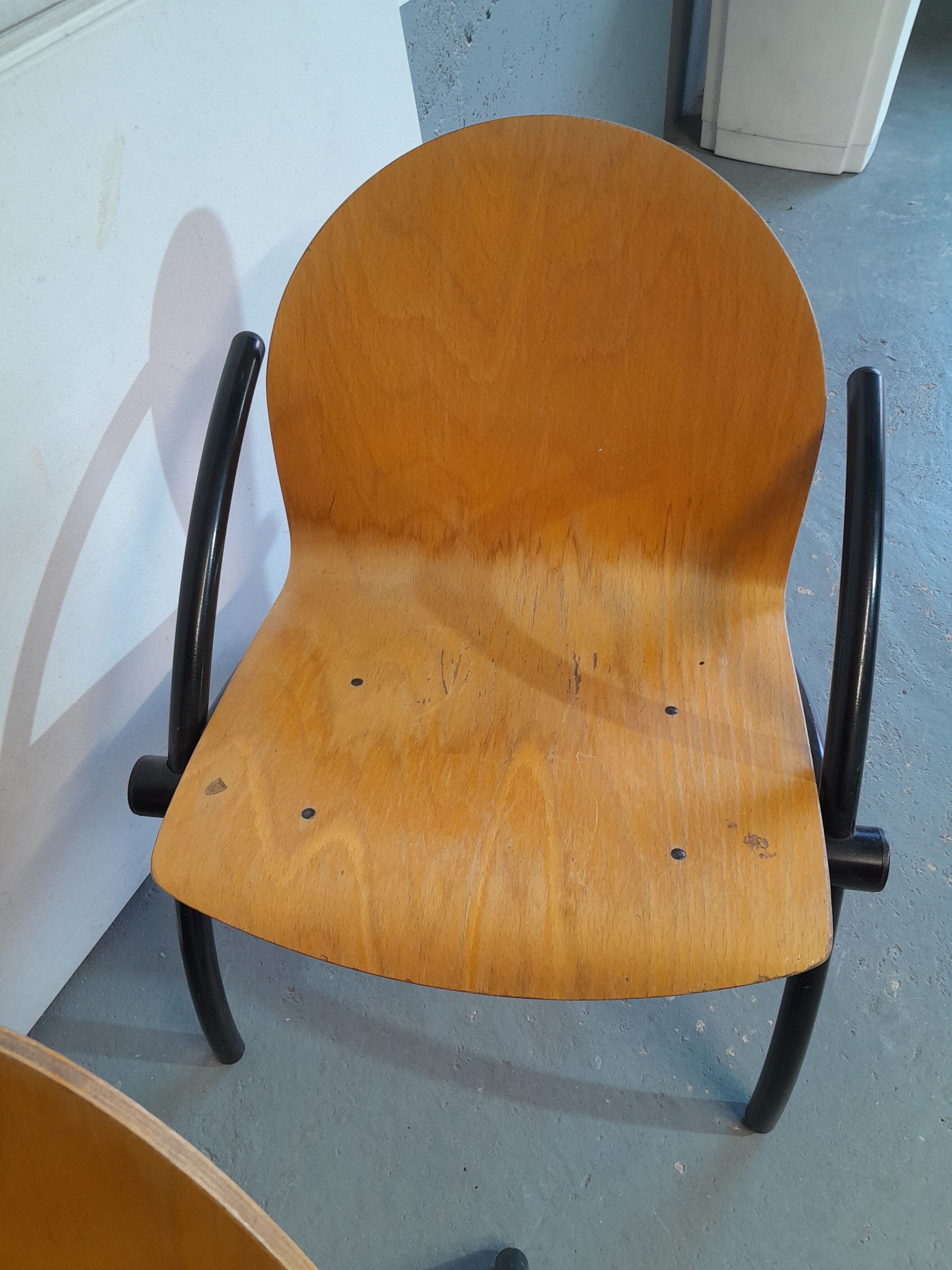 2 vintage low chairs
