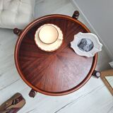 Coffee table / Side table / Round wooden end table