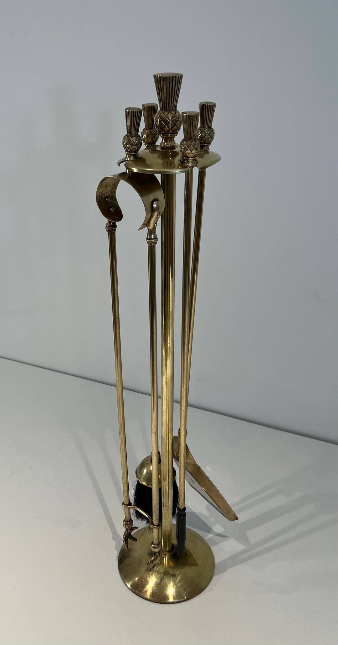 Neoclassical Brass Fire Necessity Model Pineapple, in the Go