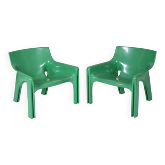 Fauteuils Vicario par Vico Magistretti pour Artemide, 1970s, Italie