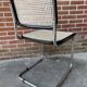 Ensemble de 4 chaises vintage modèle Cesca B32 en noir et chrome