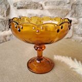 Amber glass cup