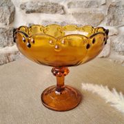 Amber glass cup