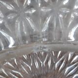 Grand plafonnier vintage verre ciselé