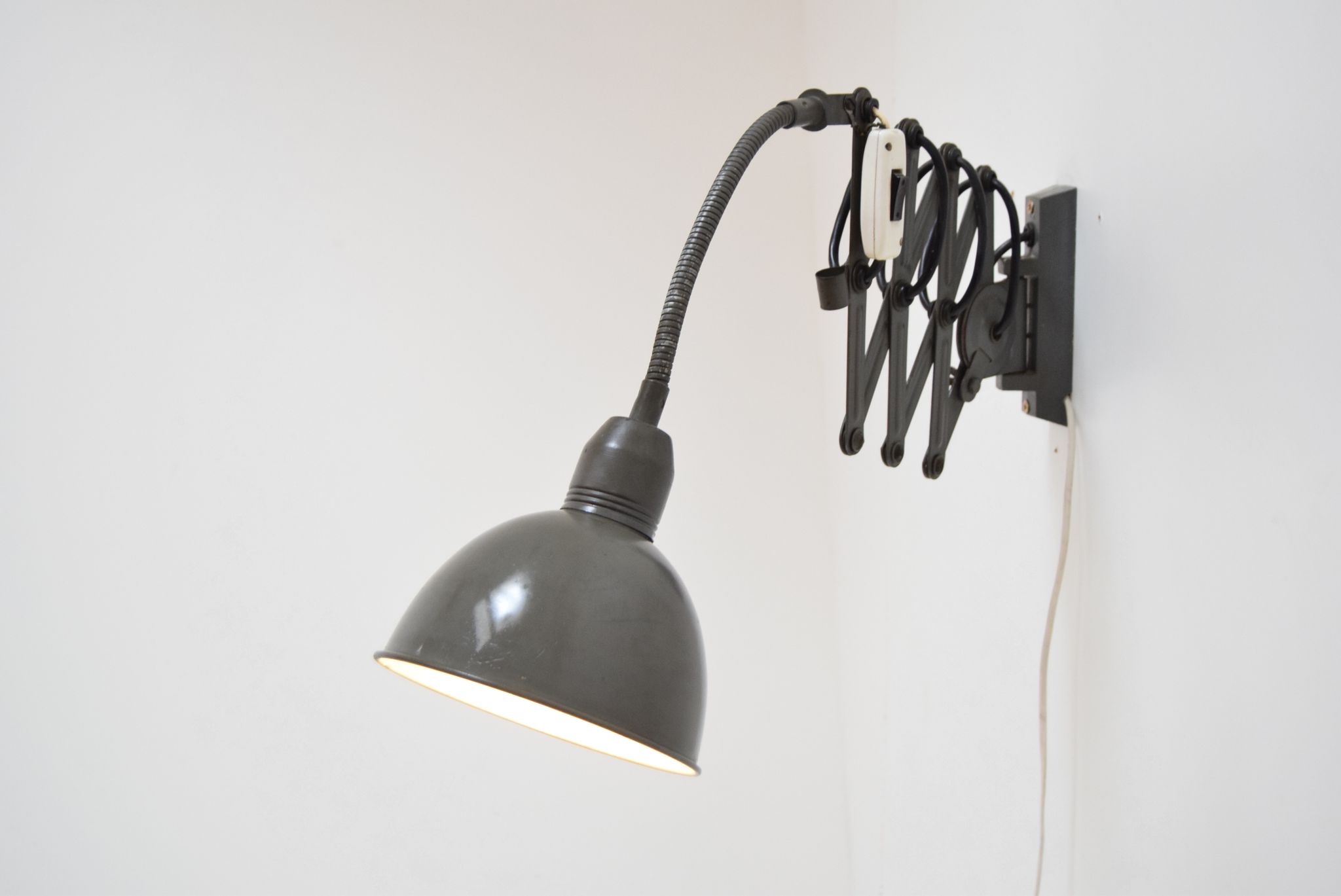 Adjustable Industrial Wall Lamp,Instala Decin,1960’s.