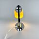 1950s chrome and opaline glass table lamp