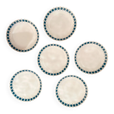 Set of 6 vintage Thomas Germany deep plates – Geometric design year