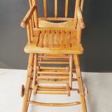 Vintage transformable baby high chair