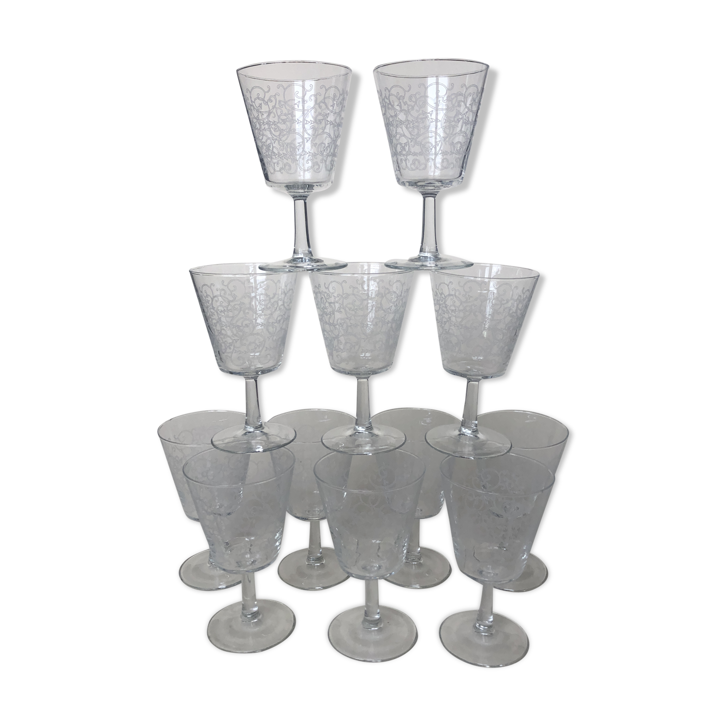 Set of 12 glass