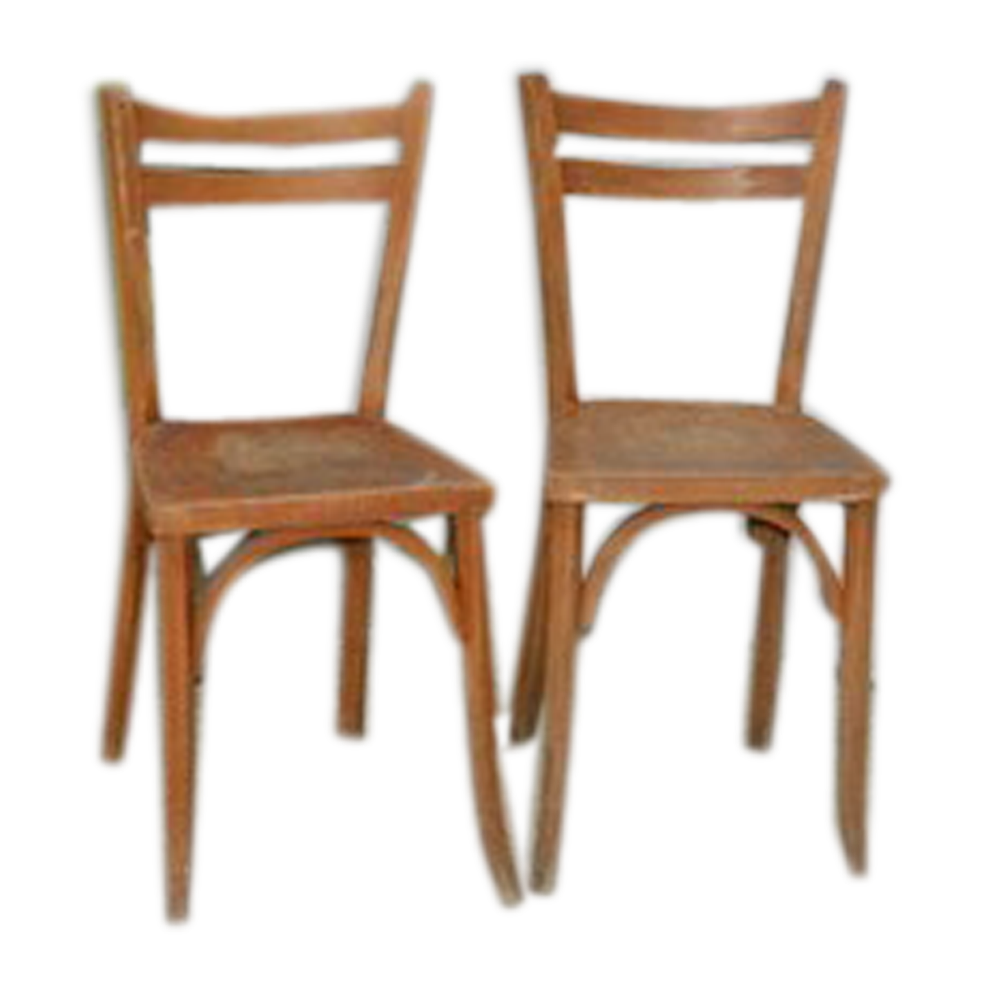 Pair of Baumann bistro chairs