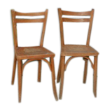 Pair of Baumann bistro chairs