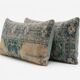 Set of 2 vintage Turkish cushion covers 41x119 cm