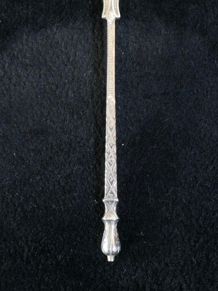 12 small spoons in silver massive 19th round a russian