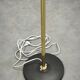 Lidokov Space Age Brass and Opaline Glass Floor Lamp, 1960s