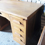 Former master's desk in solid wood