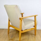 Classic armchair Vintage 70s beige - Jade series