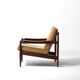 Danish lounge chair in teak and corduroy, 1960s