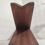 Siège Africain Grattoir à Noix de Coco / 1960's Afrique / Bois