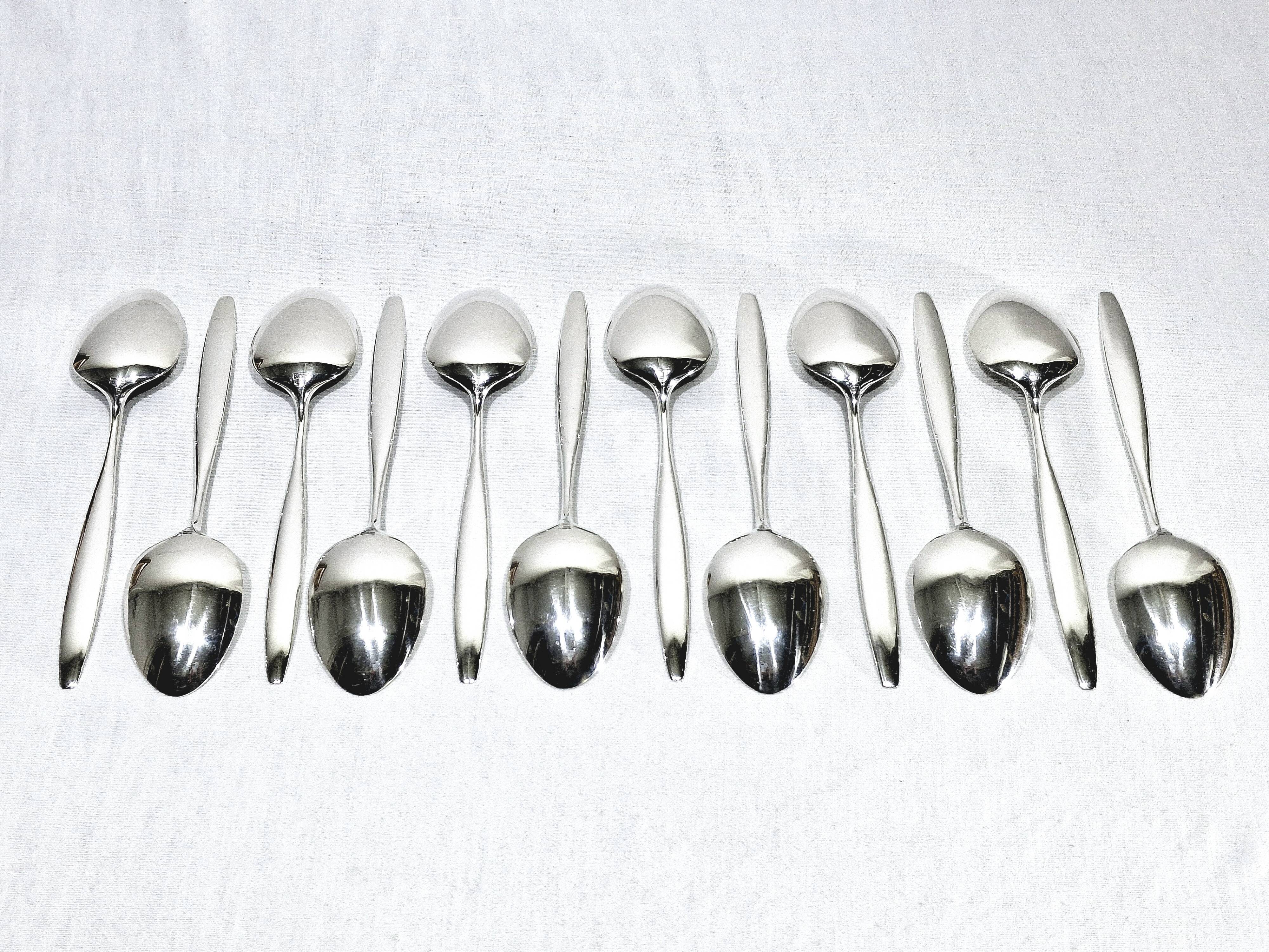 Georg jensen cutlery - cypress model - 133 pieces, sterling silver