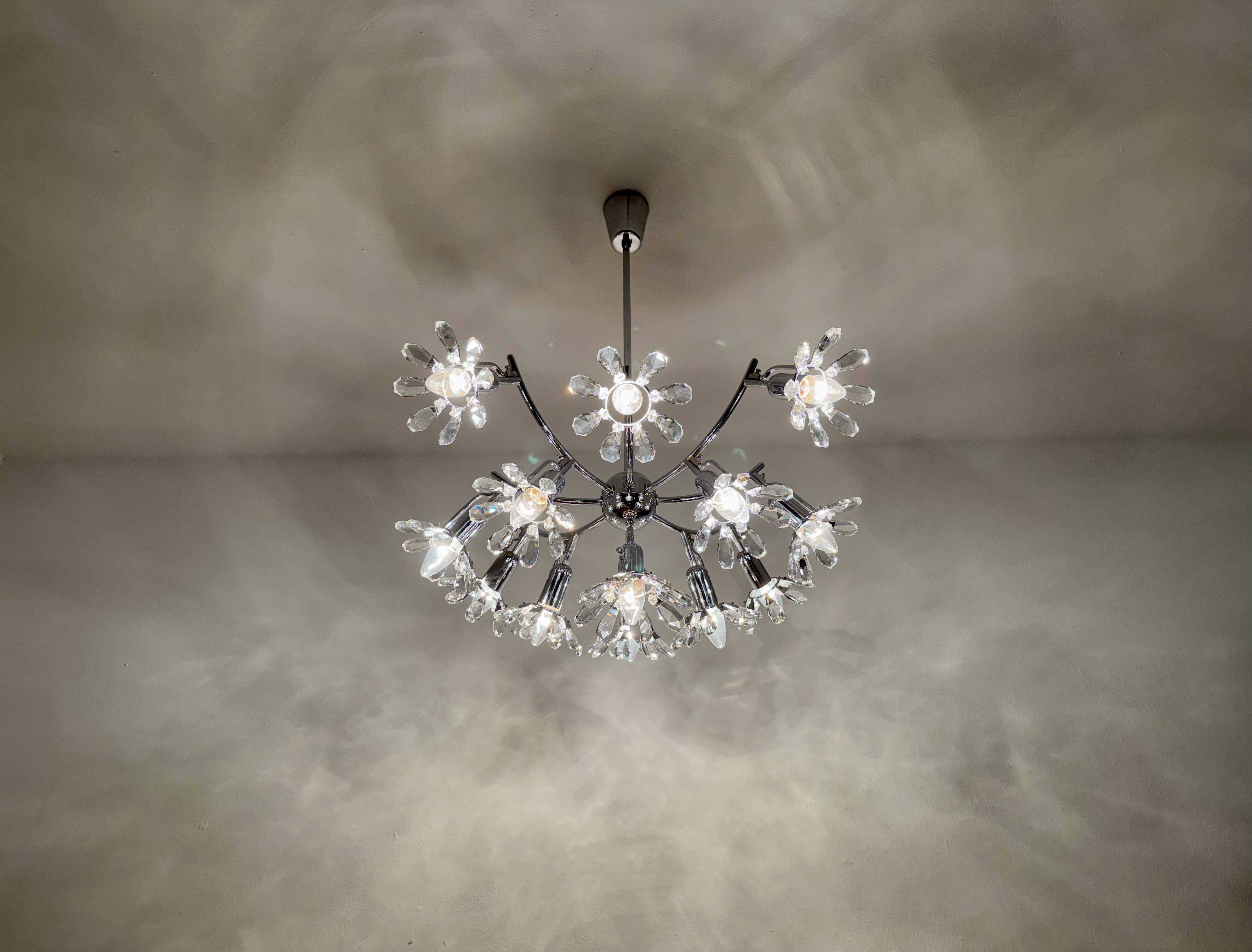 Crystal Glass Chandelier by Bakalowits