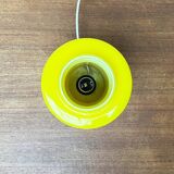 Mid-century yellow glass table lamp model 120 by Uno & Östen Kristiansson for Luxus, Vittsjö, Sweden, 1950s.