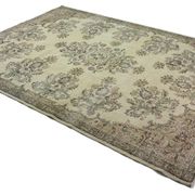 One-of-a-kind turkish handwoven vintage rug - rustic vintage charm 346x 239 cm