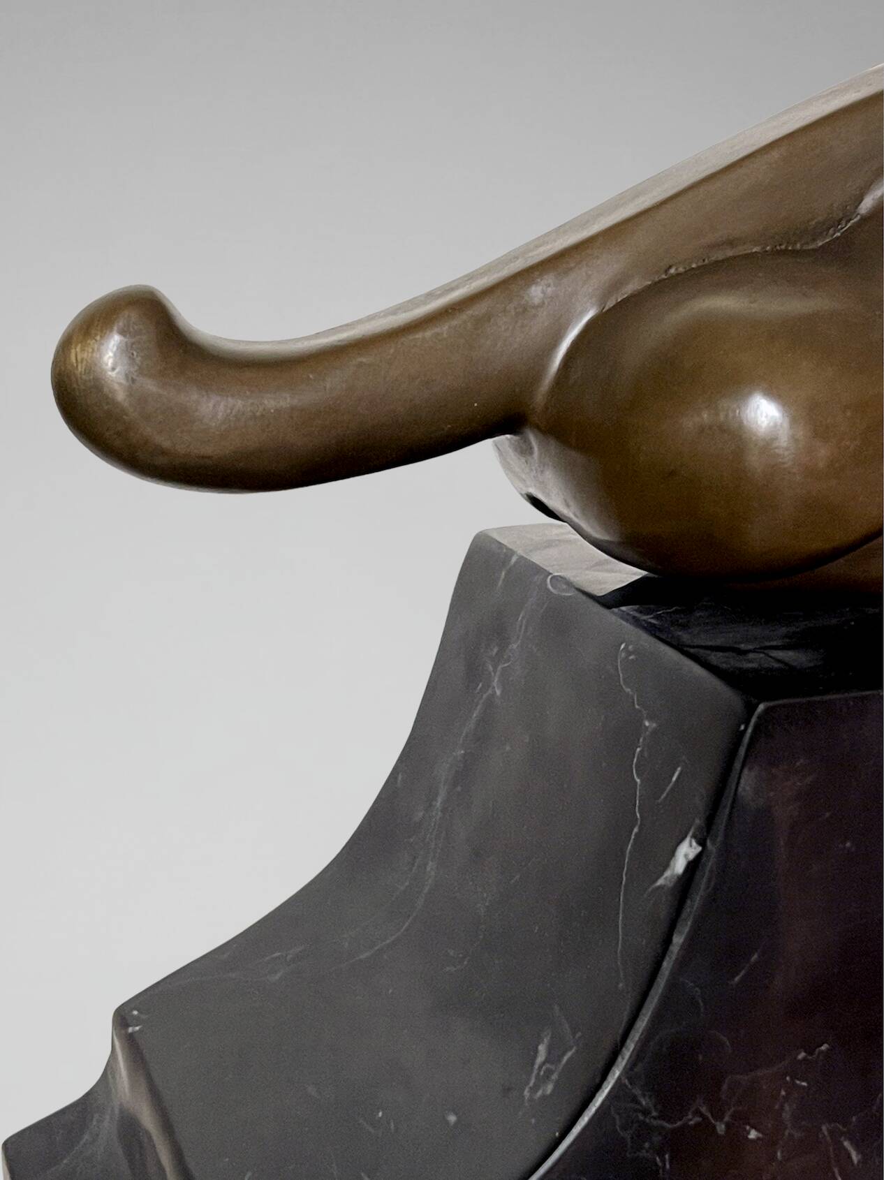 Large Art Deco bronze patinated Jaguar sculpture on an architectural base.
