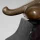 Large Art Deco bronze patinated Jaguar sculpture on an architectural base.