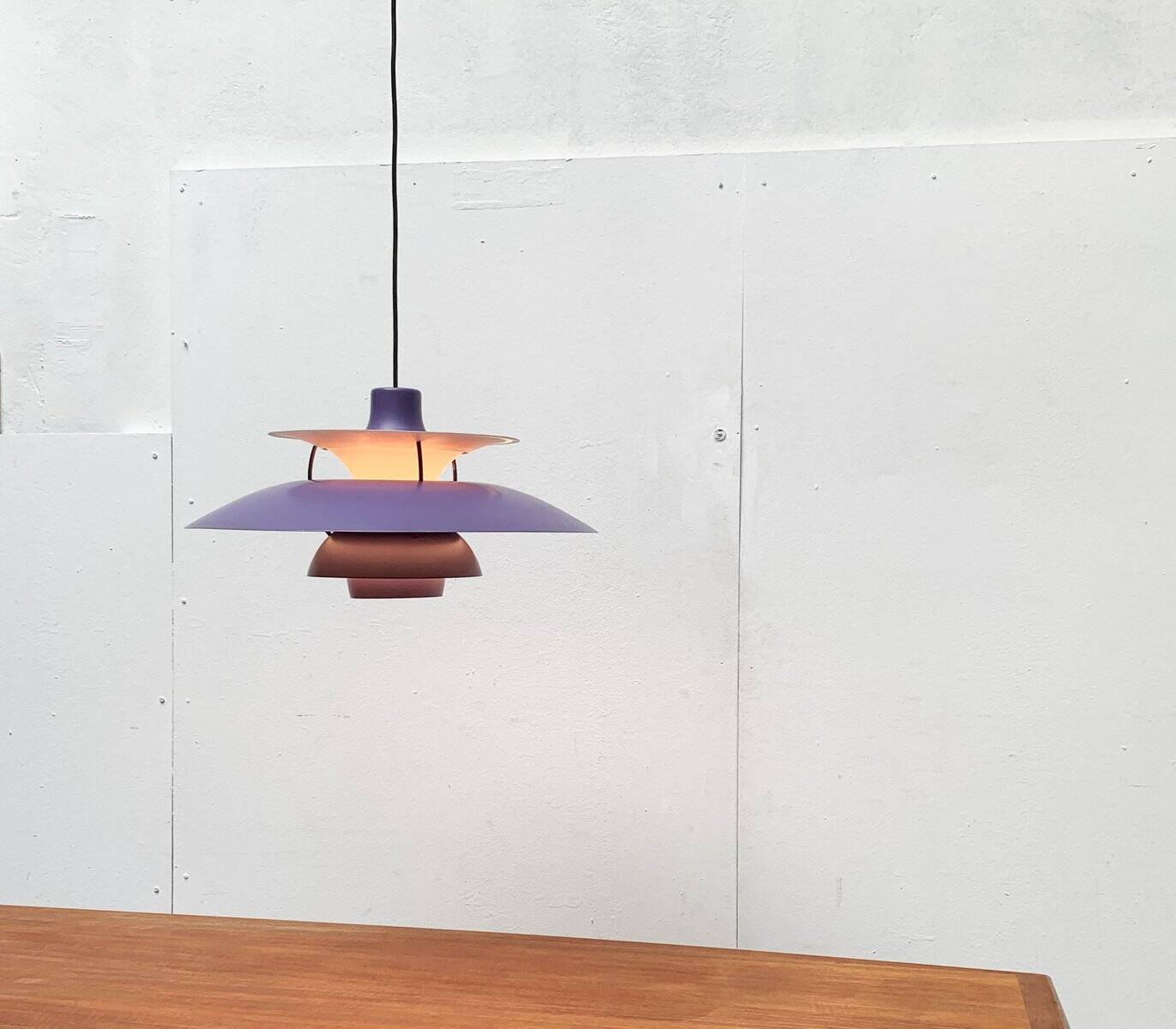 Mid-century modern PH 5 pendant by Poul Henningsen for Louis Poulsen, 1960s.