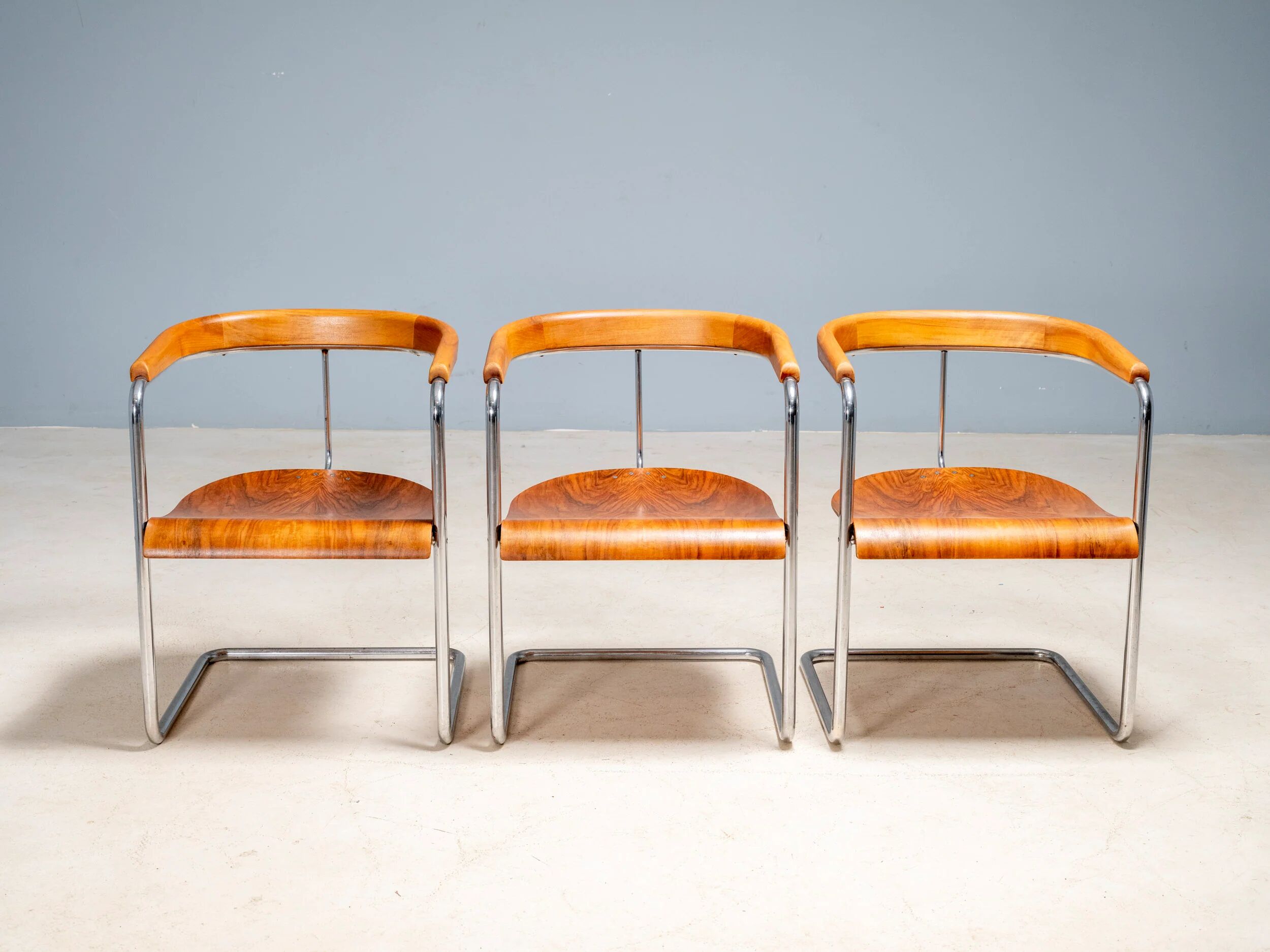 Czechoslovak Functionalist chairs, attributed to Jindřich Halabala, 1930s