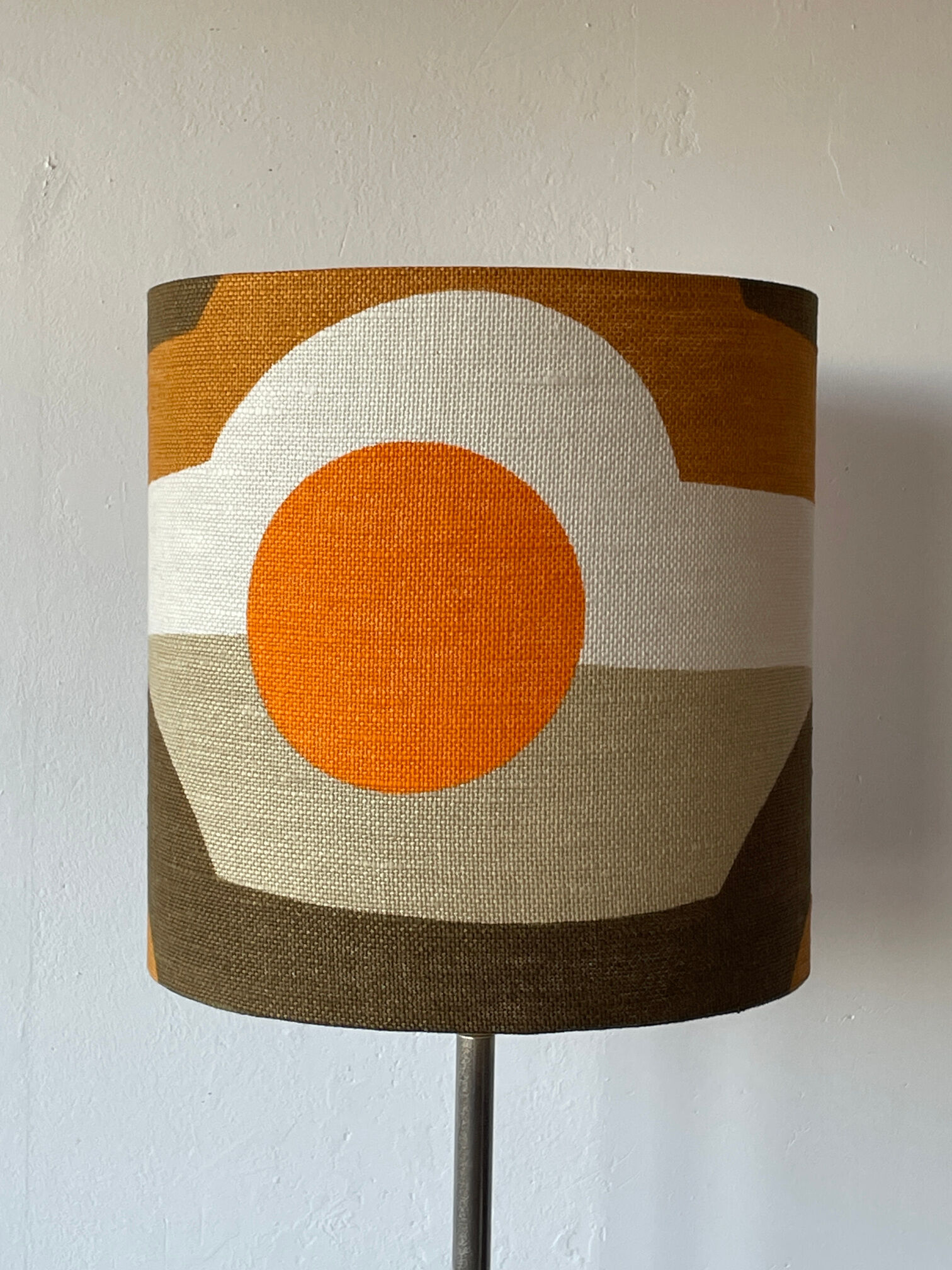 Subway Lampshade in vintage fabric 70s