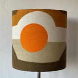Subway Lampshade in vintage fabric 70s
