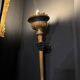 Paire de torchères / Appliques Murales Du XIXe En Bois Doré Et Bronze