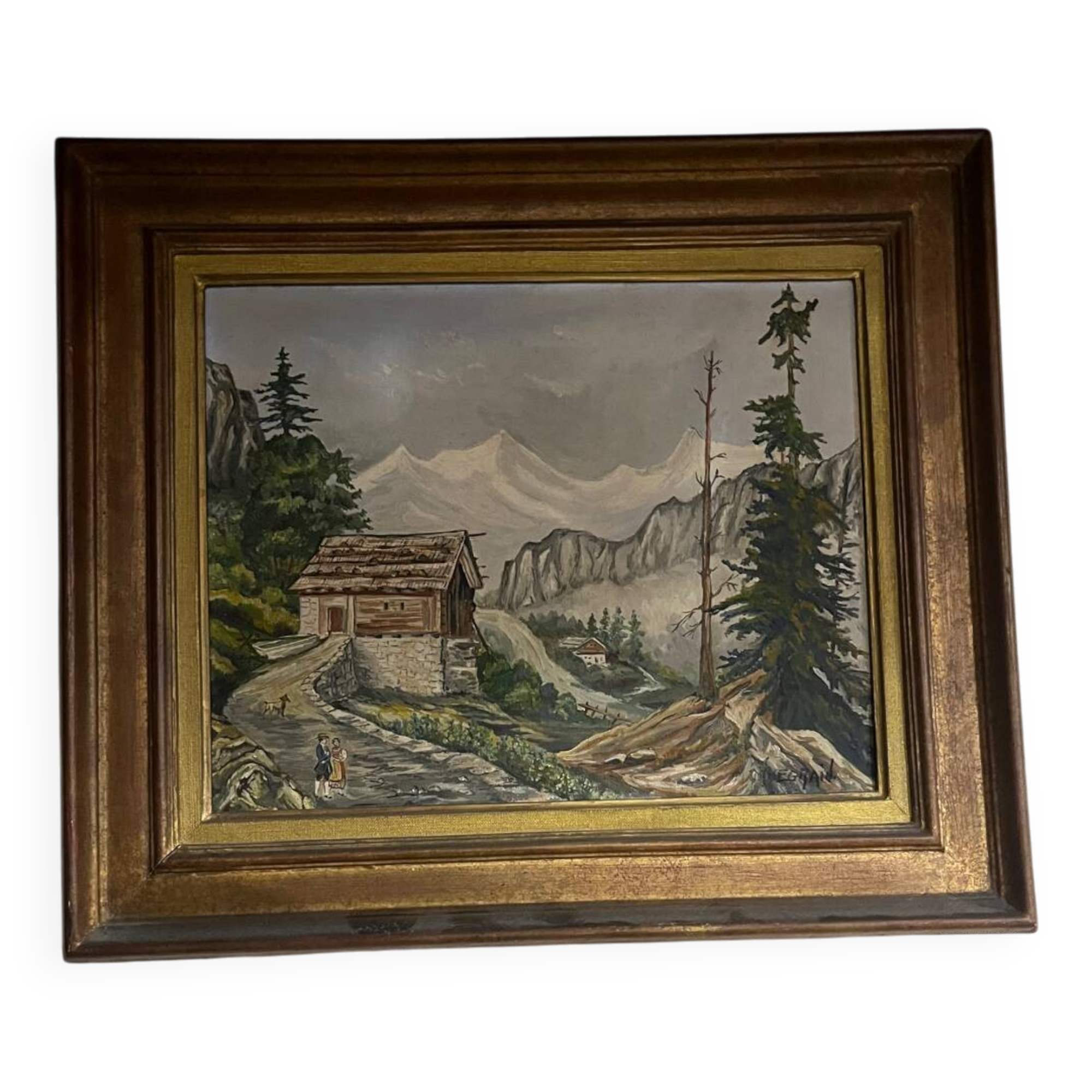 Old mountain painting 1950/60