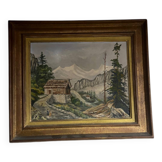 Old mountain painting 1950/60