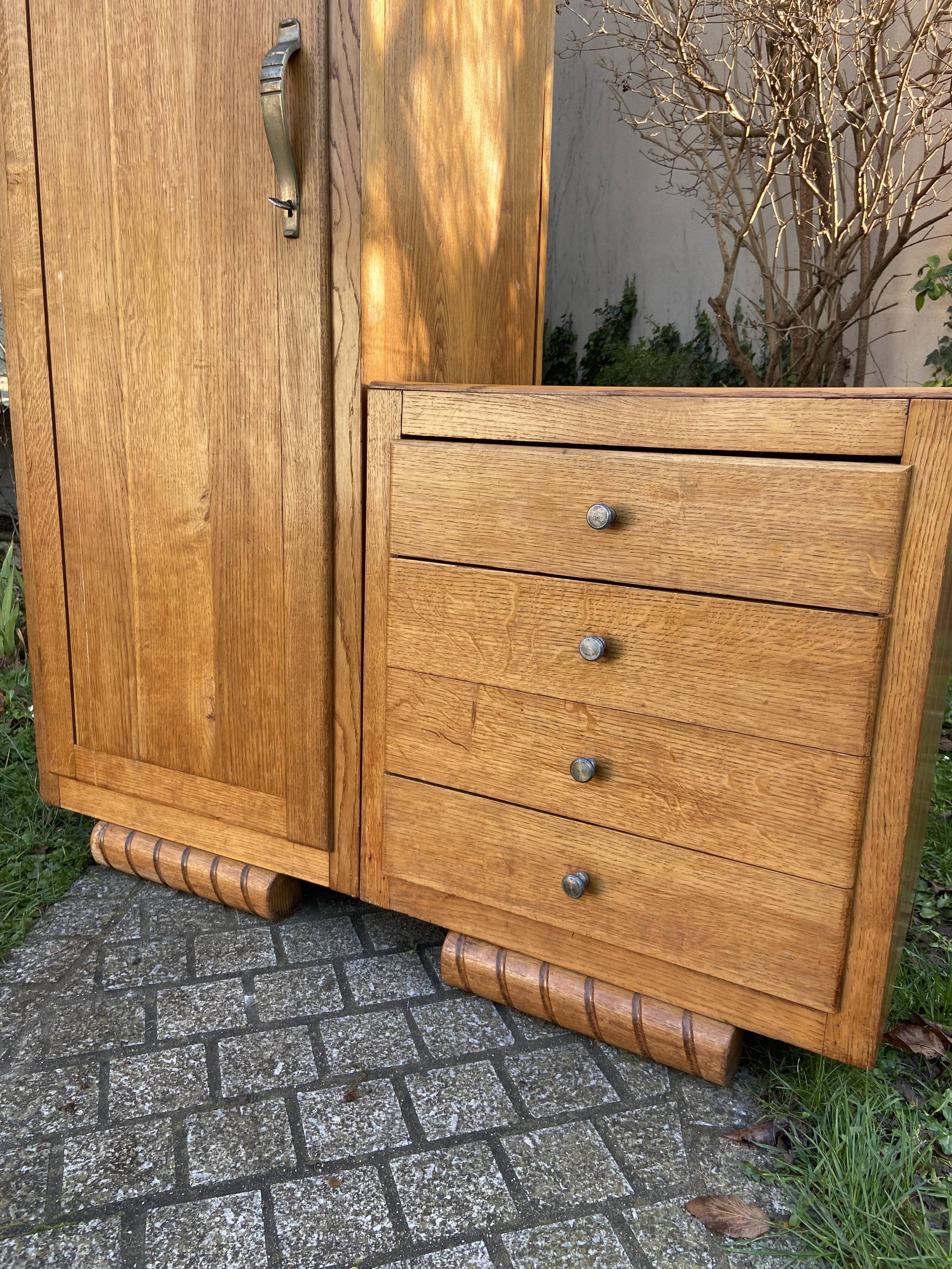 Asymmetrical Art Deco chest cabinet